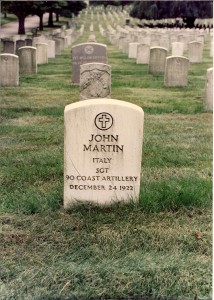 Martin's original gravestone at Cypress Hills Cemetery in Brooklyn, New York. It is now used as his footstone. (Chuck Merkel Photo)